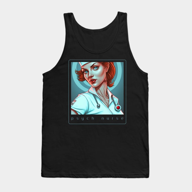 Psych Nurse Tank Top by obstinator